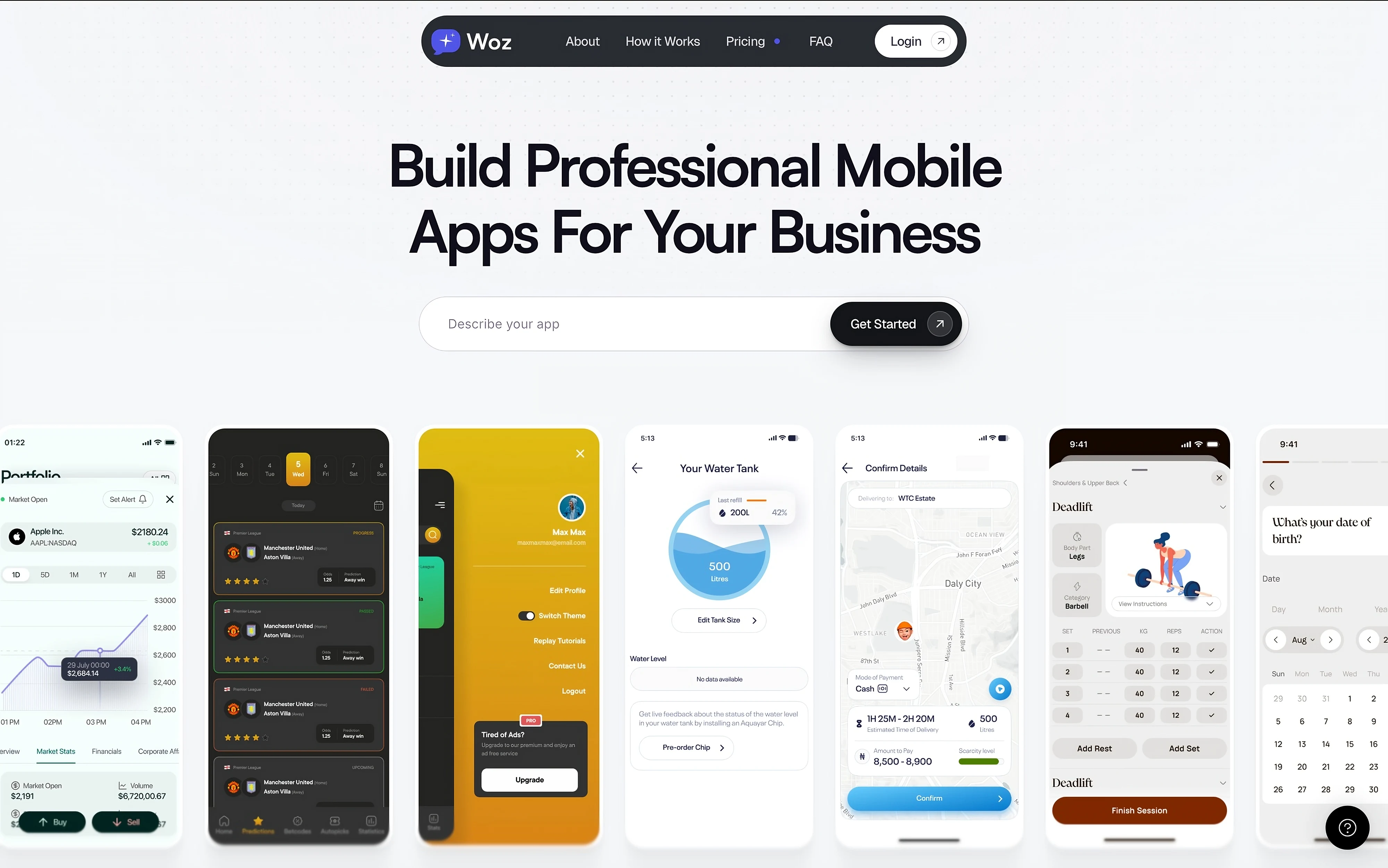 Clean snapshots of mobile apps built with Woz